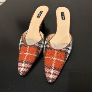 Kate Spade Plaid Mules